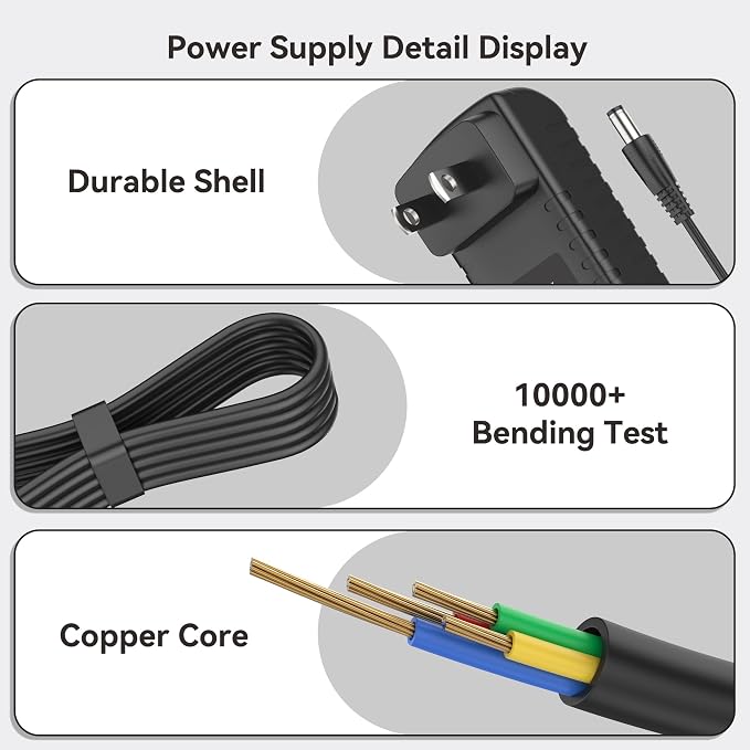 12V AC Adapter Charger for Levoit Core Mini Air Purifier LAP-C161-WUS - Image 4