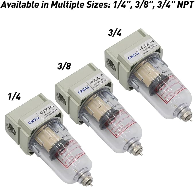 Y H M Industrial Air Line Filter 1/4", 3/4" – Compressed Air Moisture & Dust - Image 6