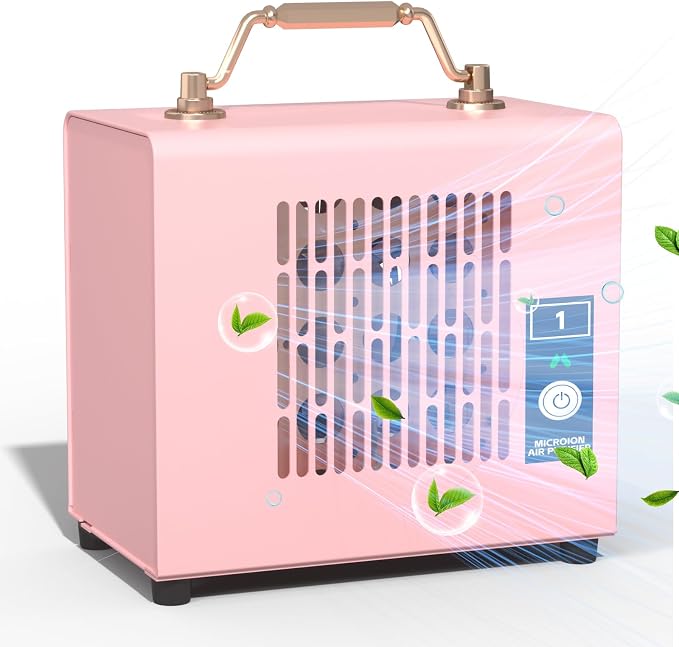 Portable Ionic Air Purifier, Hassle-Free Design, Type-C Rechargeable, 6-Hour by Microionxyz