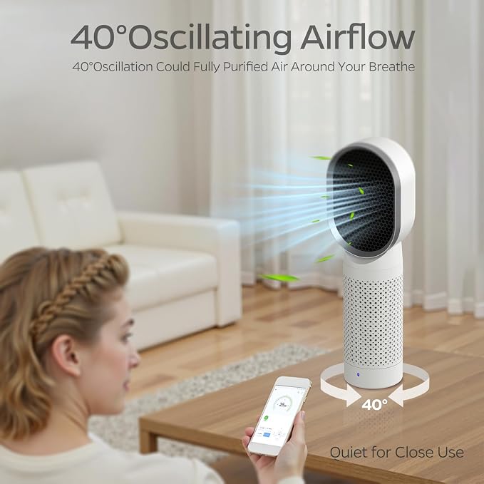 QUEENTY Desktop Air Purifier for office - Image 2