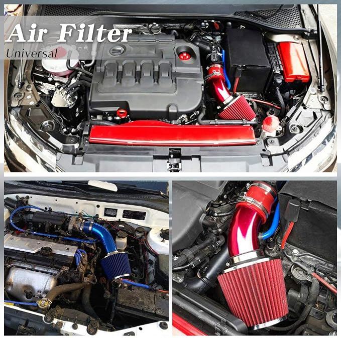 3 Inch Universal Cold Air Intake Kit, Aluminum Induction Flow Hose Pipe Kit - Image 4