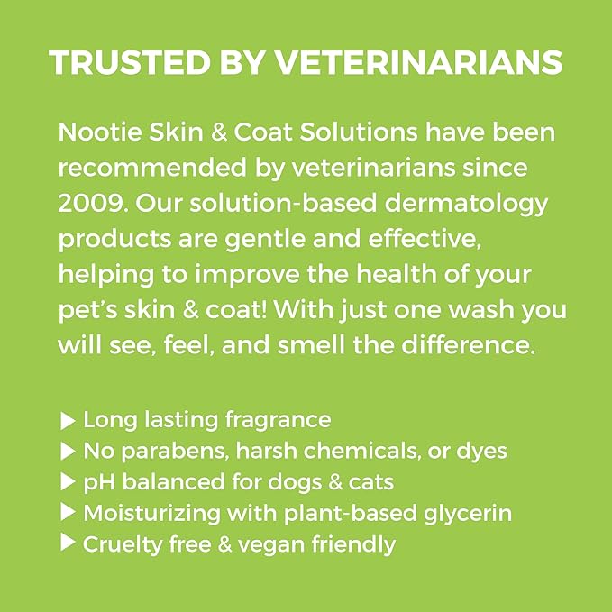 Nootie Aloe&Oatmeal Pet Shampoo for Sensitive Skin-Long lasting Cucumber Melon Shampoo-Helps Relieve Dry Itchy Skin for Dogs&Cat-Natural Ingredient-Soap Paraben&Sulfate Free-Cleans Conditions-1 Gallon