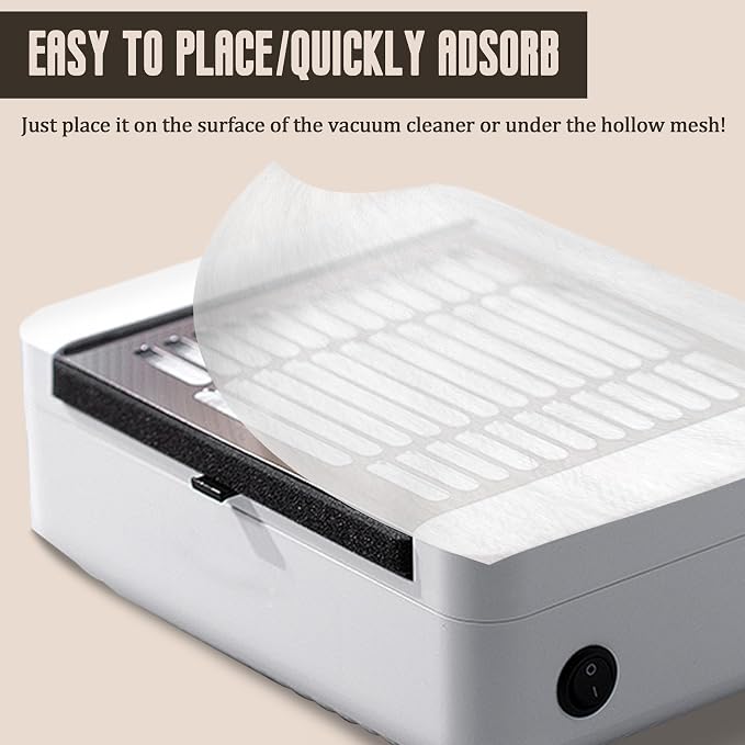 200 Sheets Nail Dust Collector Filter Paper Disposable Nail Dust Filters - Image 5
