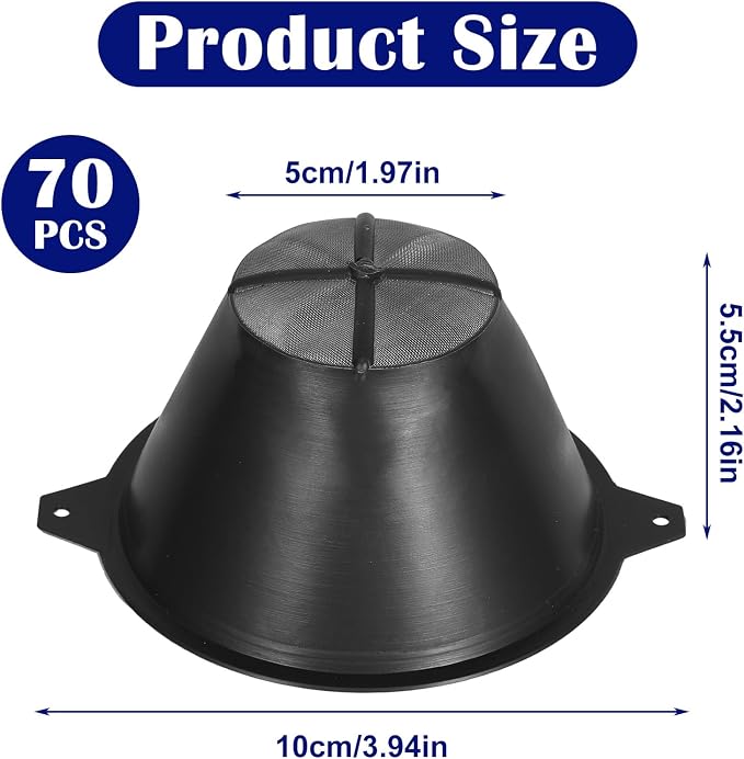 70 Pcs Paint Filter 100 mm Plastic Paint Strainer - Image 2