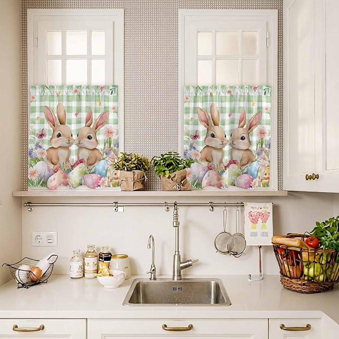Easter Kitchen Curtains Set 3 Piece - Image 7