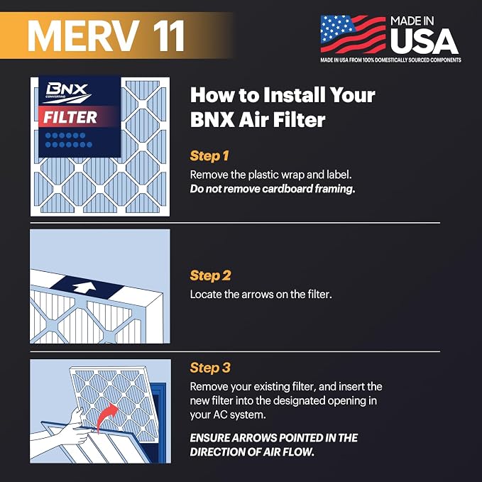 BNX TruFilter 14x25x1 Air Filter MERV 11 - Image 6