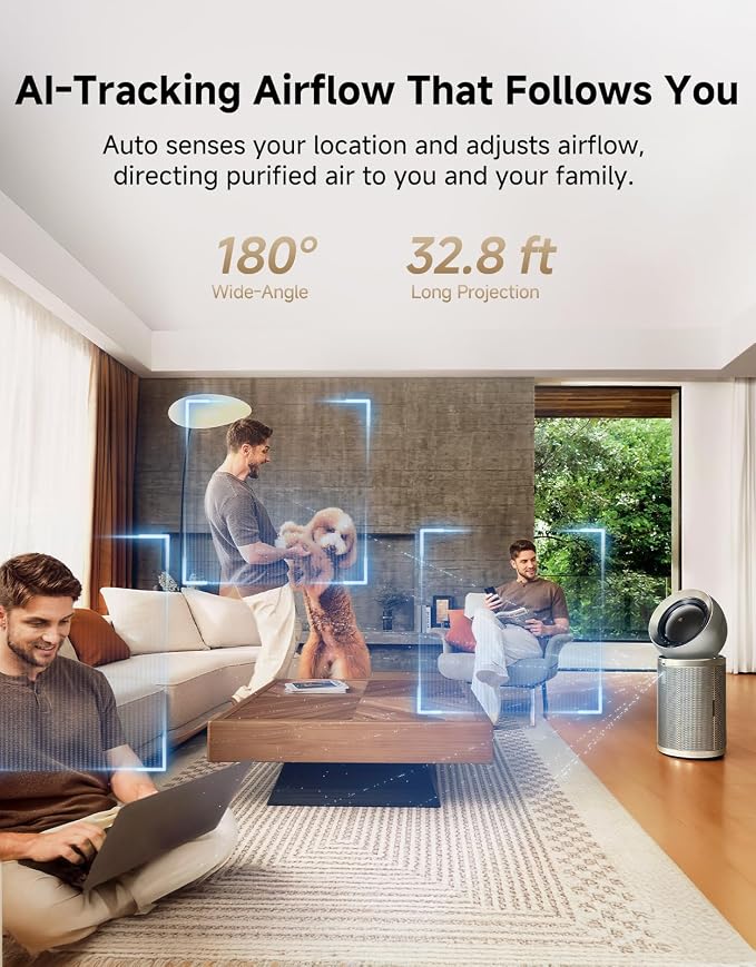 Dreame Smart Air Purifier PM10 for Home Large Room, Cleans 7, 534 ft² in One - Image 3