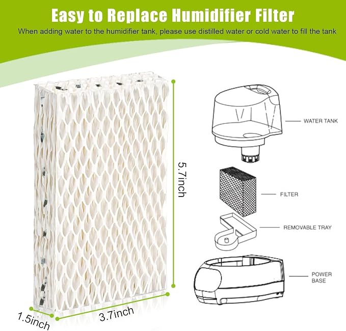 6 Pack WF813 Humidifier Filters Wick Replacement Compatible - Image 7