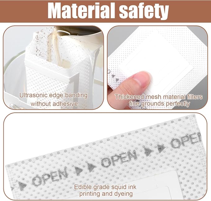 Sibba 100 PCS Portable Coffee Filter Bag - Image 3