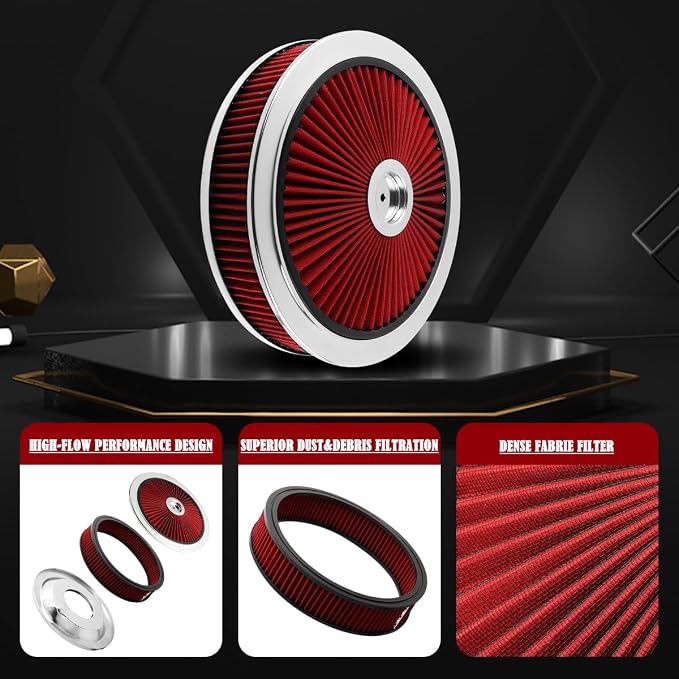 14"x3" Round Air Cleaner Filter Assembly Kit - Image 3