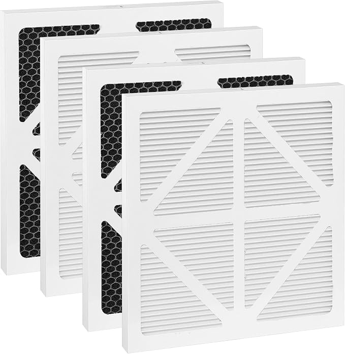 Upgrade 700 Pleated Paper MERV 13 Pre and 125027 Activated carbon Filter by QCYZTL