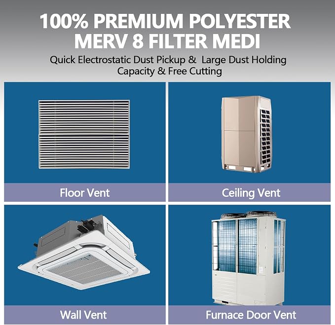 20" x 120" Air Vent Filters, - Image 5