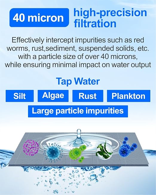 Spin Down Sediment Filters, 40-50 Micron Reusable Water Prefilter System - Image 3
