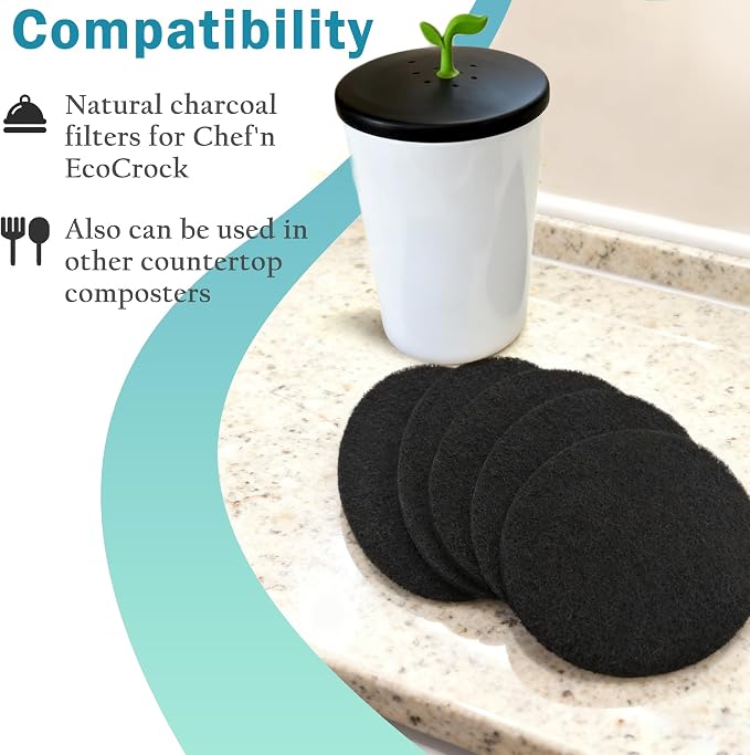 NewKe 6 Pack Natural Charcoal Filter Refills - Image 5