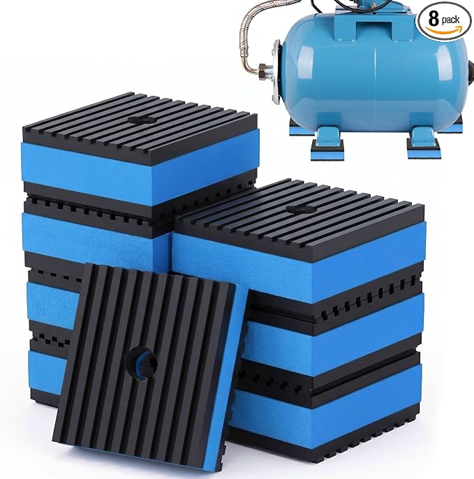 8 Pcs Anti Vibration Pads for Washing Machine Rubber Vibration Isolation Pads by Innconee