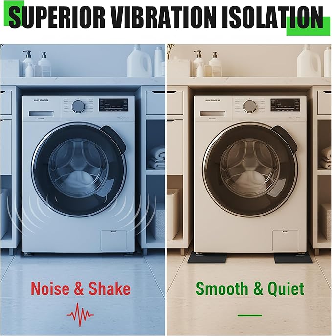 10-Pack Anti Vibration Pad, 2.7 pounds, Heavy Duty Rubber Anti-Vibration - Image 5