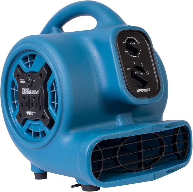 XPOWER P-230AT Mini Mighty 1/4 HP 925 CFM Centrifugal Air Mover, Carpet Dryer by XPOWERManufactureInc-HomeImprovement