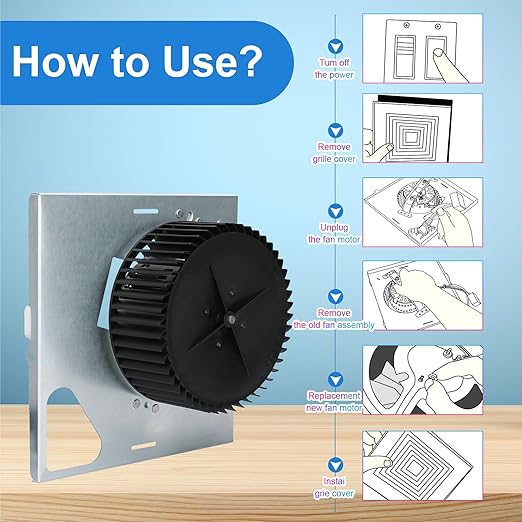 Upgrade Your Bathroom Fan with The 97015159 S97015159 Motor Assembly Replacement - Image 6