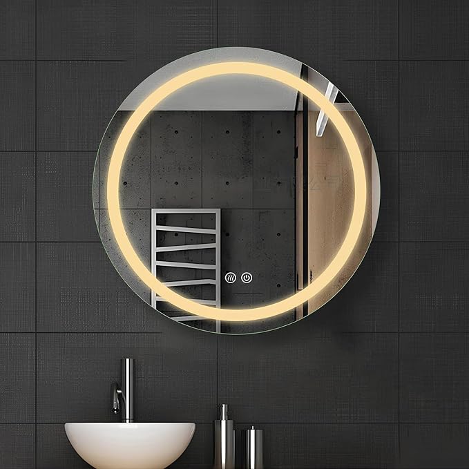 LTSRLL Frameless Illuminated LED Bathroom Wall Mirror by LTSRLL