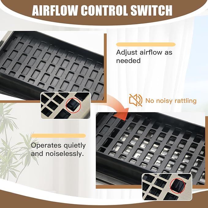 Floor Air Vent 4X10 Inch Heavy Duty Walkable Steel Floor Register Bronze Color - Image 5