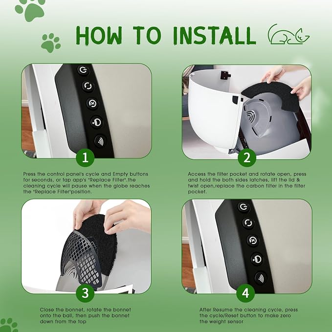 8 Pack Activated Carbon Filters Compatible - Image 6