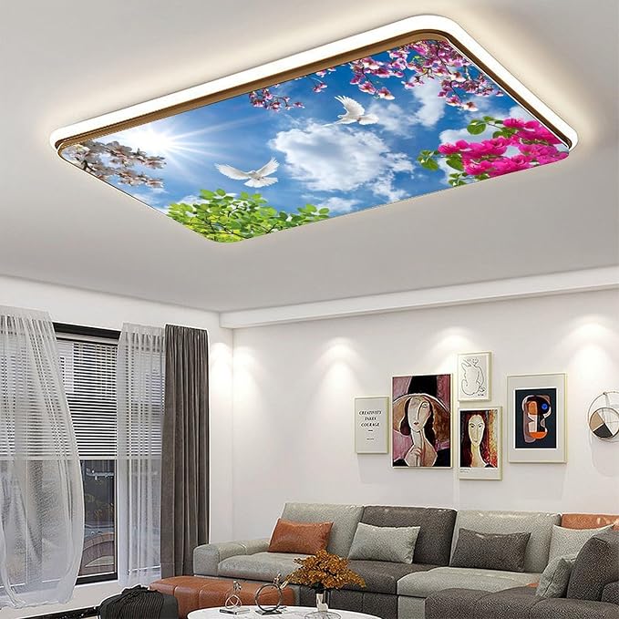 2PCS Fluorescent Light Covers for Classroom Ceiling Lights Magnetic Light Covers - Image 5