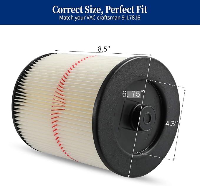 2 Pack Red Stripe Cartridge Filter Compatible - Image 4