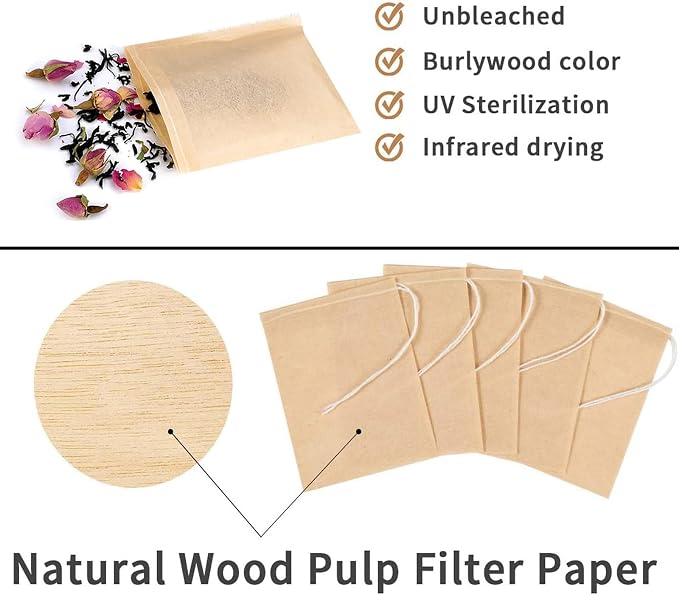 100 PcsTea Filter Bags, Tea Bags - Image 5
