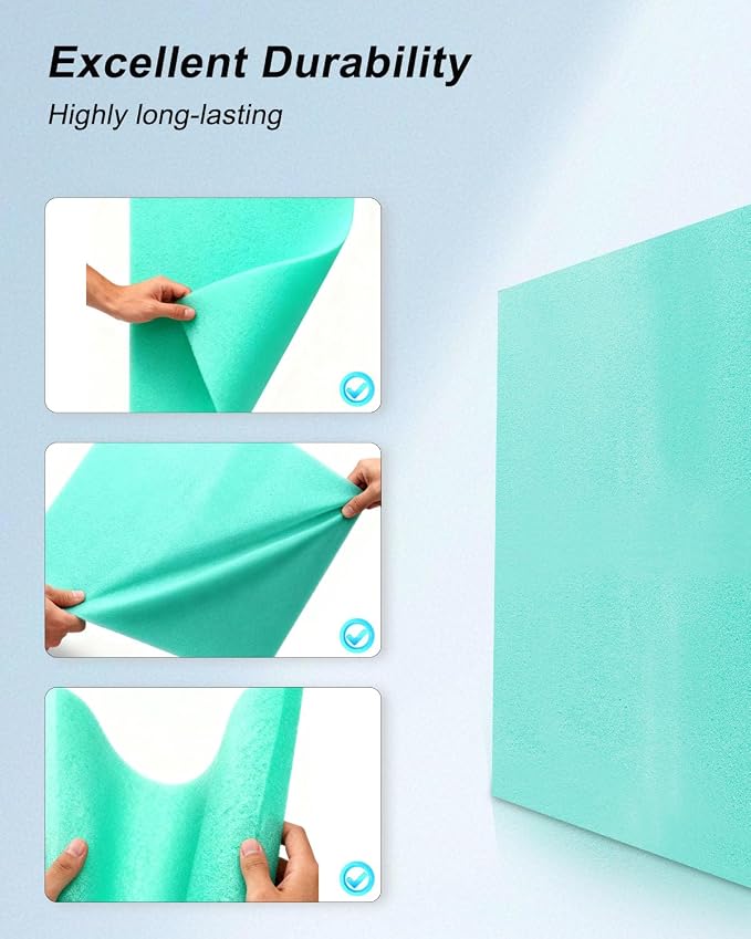 Foam A-ir Filter Material Sheet 12" X 16" X 5/8" Fit - Image 3