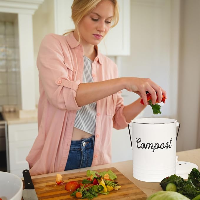 AuldHome Design Kitchen Compost Bin - Image 8