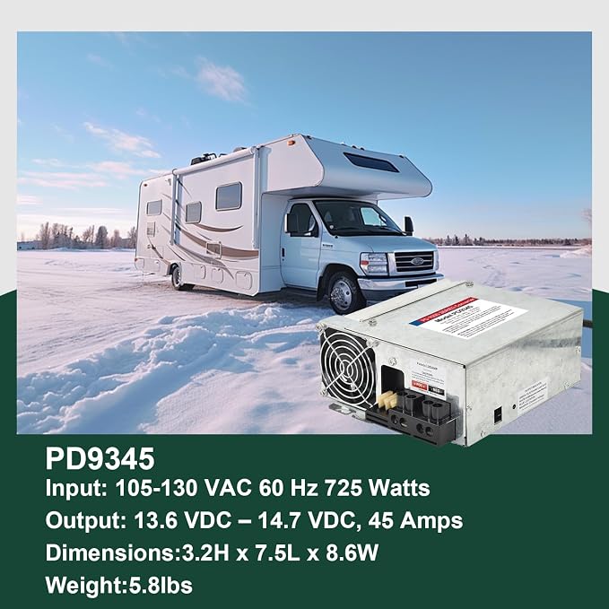 PD9345 RV Power Converter replacement-9300 Series Converter, 45Amp 120V to 12V - Image 5