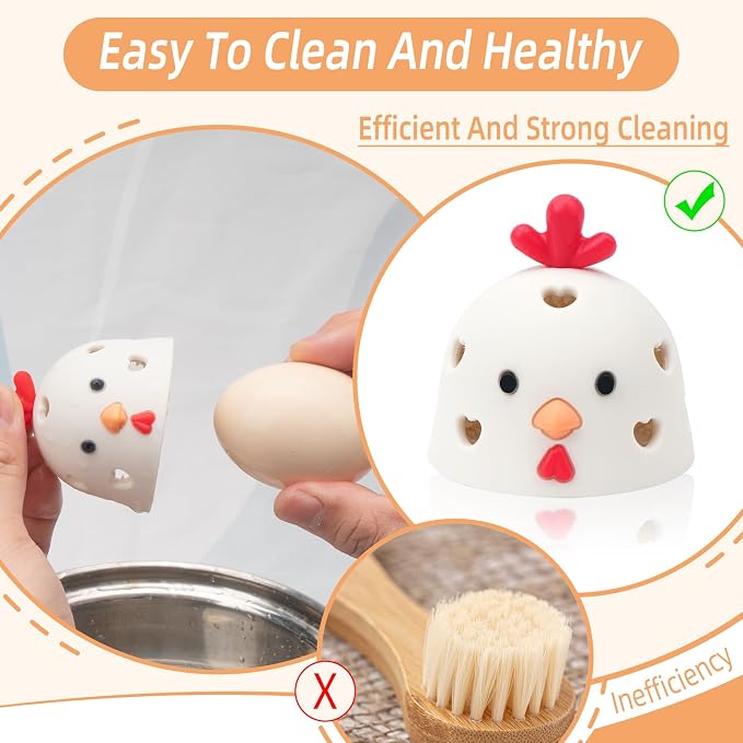 Silicone Egg Brush Cleaner, Egg Washer - Image 6