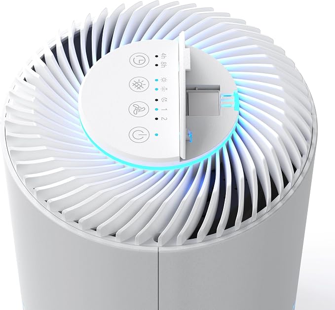 Crane True HEPA Air Purifier for Home, and Dorm Room, Bedroom Essentials - Image 2