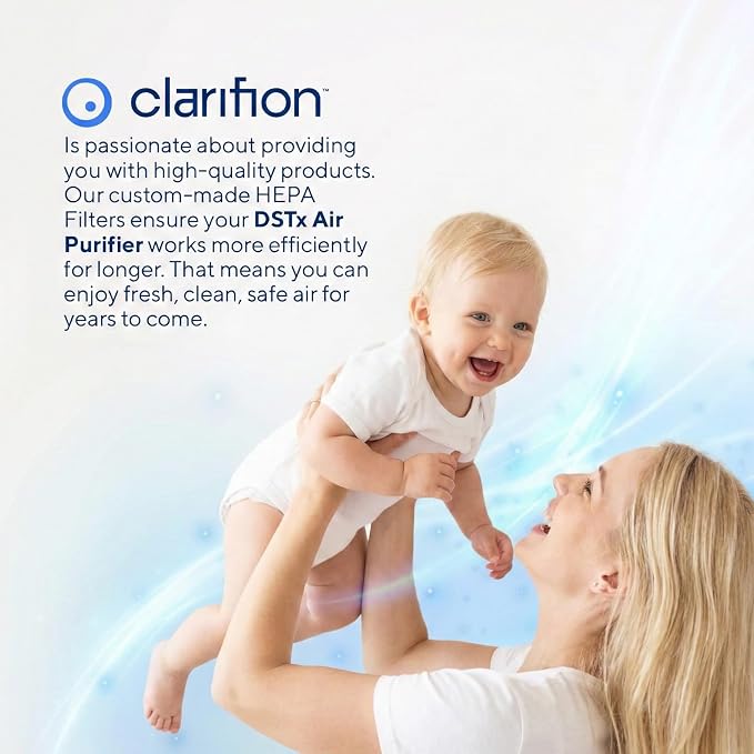 Clarifion - DSTx HEPA + Carbon Air Purifier Filters Replacement 3 Pack - Image 8