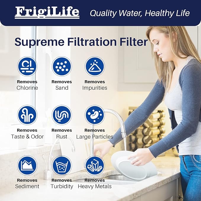 FXHTC 5 Micron 10" x 4.5" Whole House Sediment Activated Carbon Water Filter - Image 3