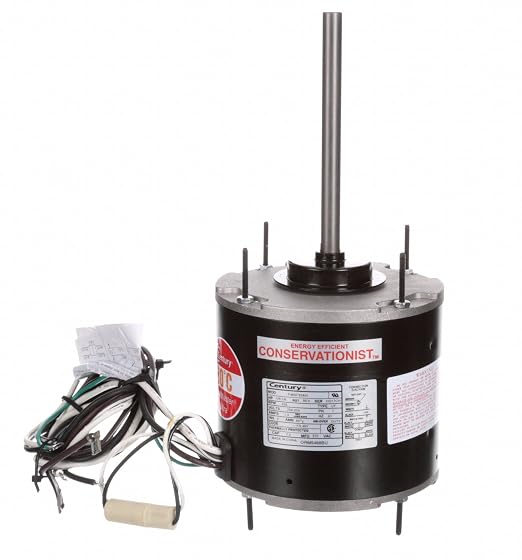 Century 1/3 to 1/8 HP Condenser Fan Motor, Permanent Split Capacitor, 825 - Image 2