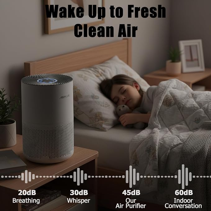 AIRPLUS Air Purifier for Home Bedroom, Covers Up to 1073 ft² by 25W High Torque - Image 3