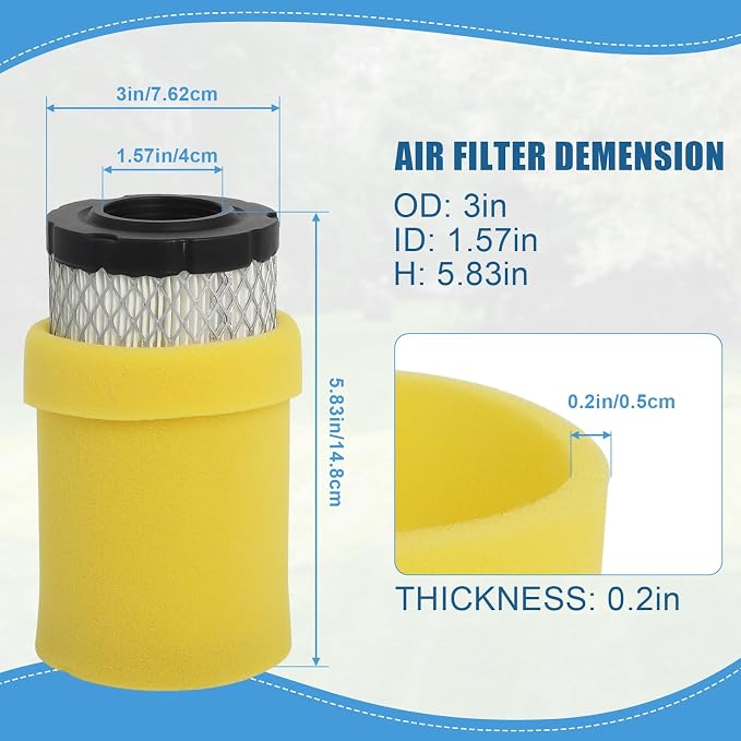 Podoy 793569 Air Filter Compatible - Image 4