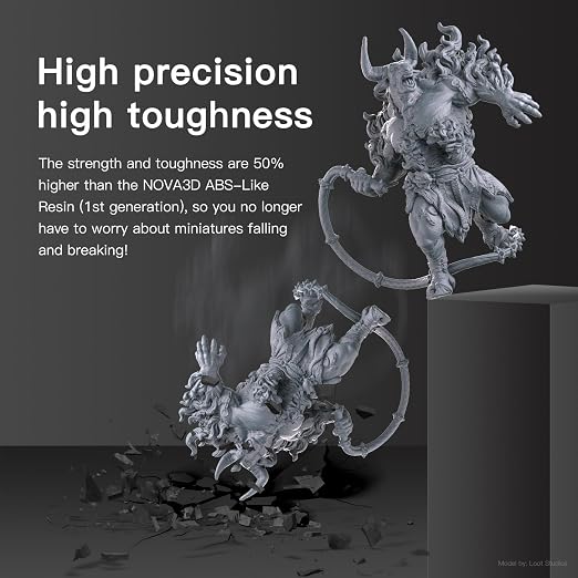 Nova3D ABS-Like Precision 2.0 3D Printer Resin – Enhanced Toughness & Strength - Image 4