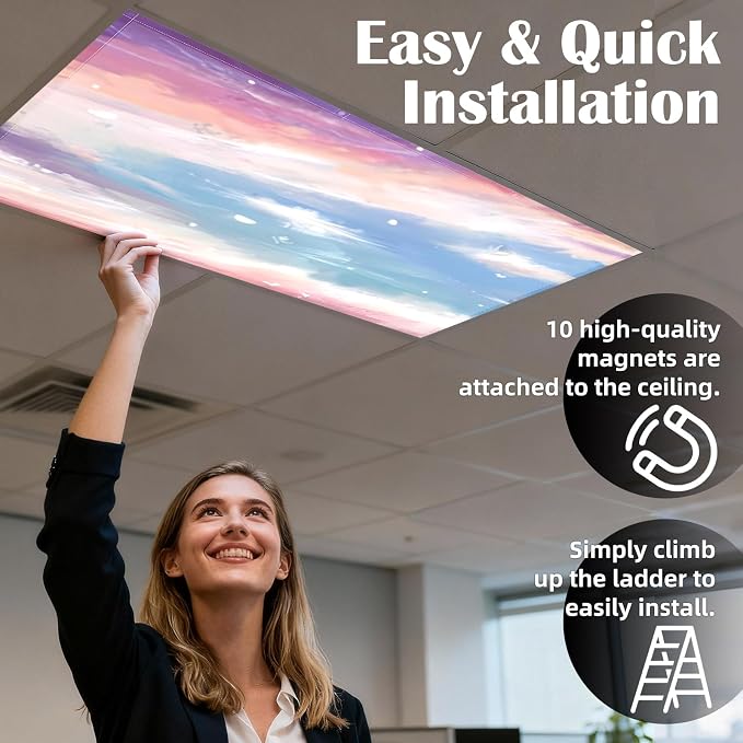 ANGSYLTH 4 Pcs Fluorescent Light Covers - Image 4