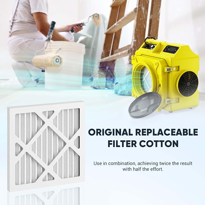 Replacement Filter for HEPA 500 Air Scrubber, Enhanced Dust Capture, Easy - Image 4