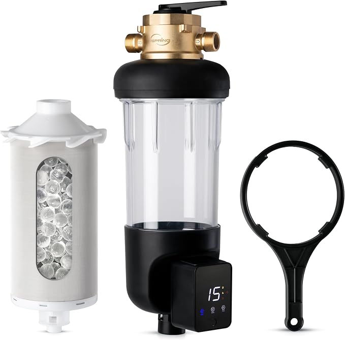 iSpring WSP100SL-ARJ-BP, NSF Certified, Whole House Spin Down Sediment Water by iSpring