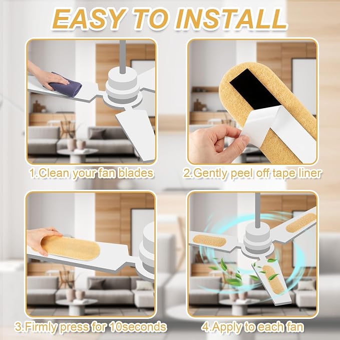 Tuanse 10 Pack Ceiling Fan Filters - Image 7