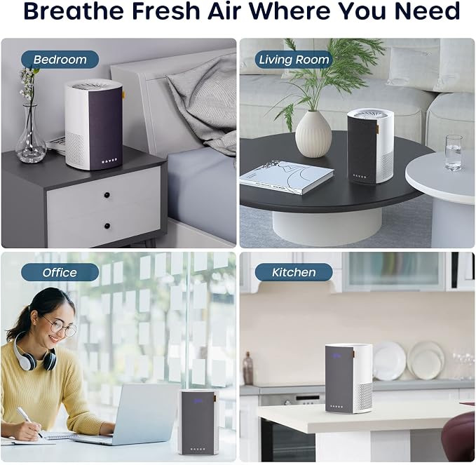 ECOWELL Air Purifiers for Bedroom, H13 HEPA Air Purifiers for Home Office - Image 6