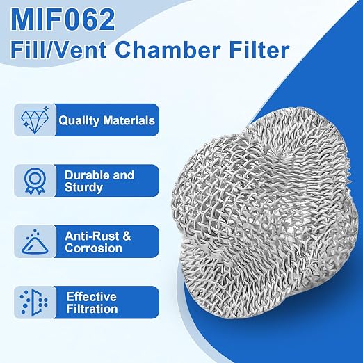 2 Pack MIF062 Fill/Vent Mesh Chamber Filter Compatible - Image 5