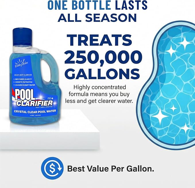 Pool Clarifier - Heavy-Duty Ultra-Concentrated Liquid, Water Clarifier - Image 8