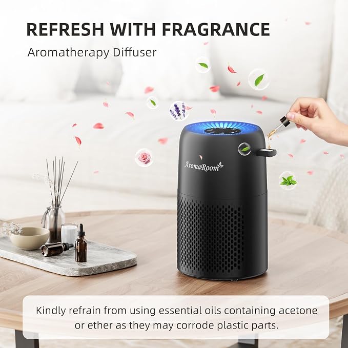 Air Purifiers for Home Bedroom, AromaRoom H13 HEPA Air Purifier Filter for - Image 8