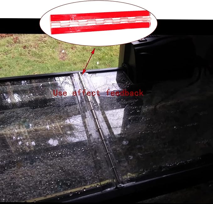 Acryl-Hinges 300mm Transparent Plastic Piano Hinge, 11.8" Self-Adhesive - Image 5