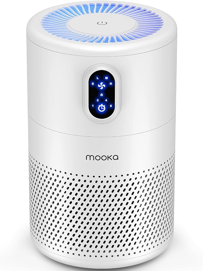 MOOKA Air Purifiers for Home Large Room up to 1076ft², H13 True HEPA Air Filter by MOOKA