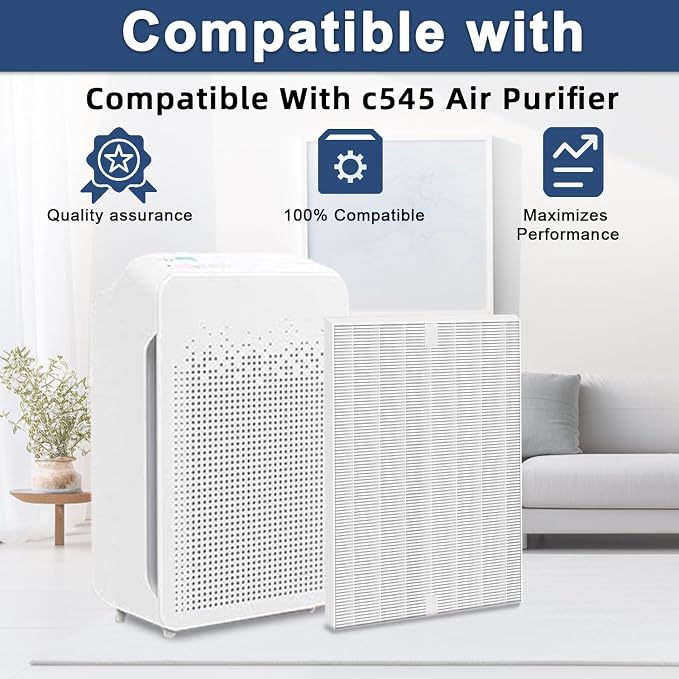 8 Pack C545 H13 HEPA Replacement Filter S Compatible - Image 3
